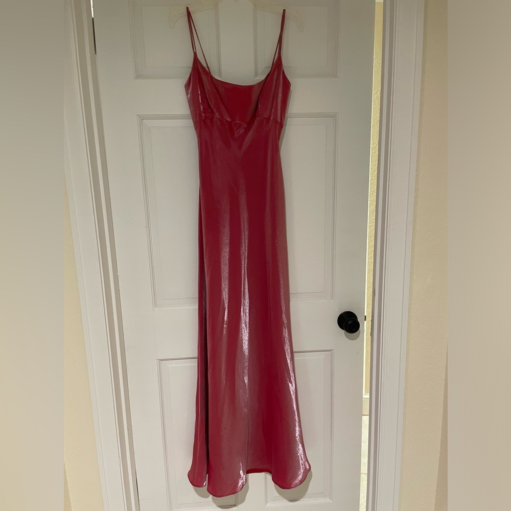 Vintage Faviana Iridescent Pink Gown